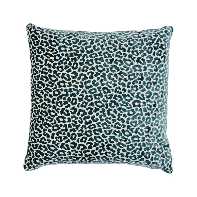 So6882406 | Madeleine Velvet 22" Pillow, Cadet - Schumacher Pillows