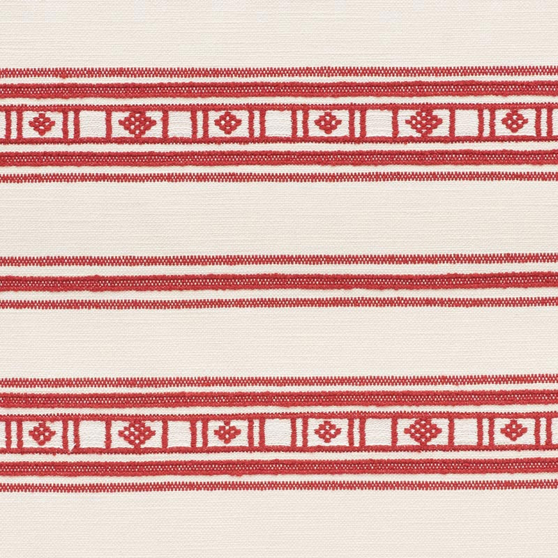 Purchase sample of 74480 Buena Vista, Red by Schumacher Fabric