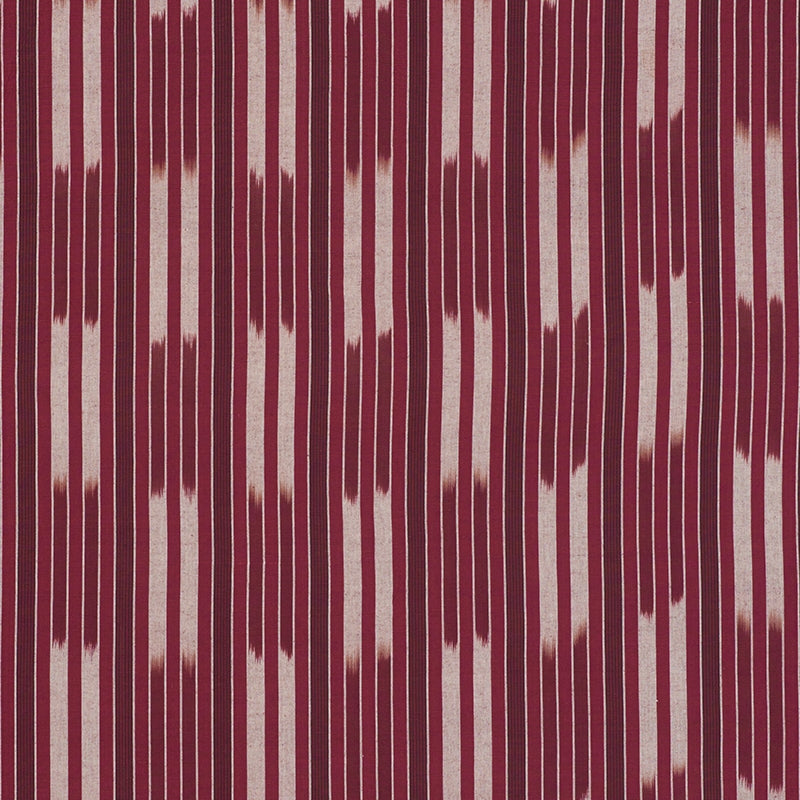 Purchase sample of 71972 Cusco Ikat, Berry by Schumacher Fabric