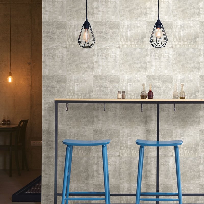 Save on 2922-25382 Trilogy Conundrum Silver Faux Metal Silver A-Street Prints Wallpaper