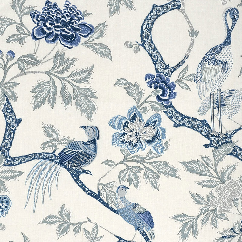 Purchase sample of 174081 Arbre Chinois, Porcelain by Schumacher Fabric