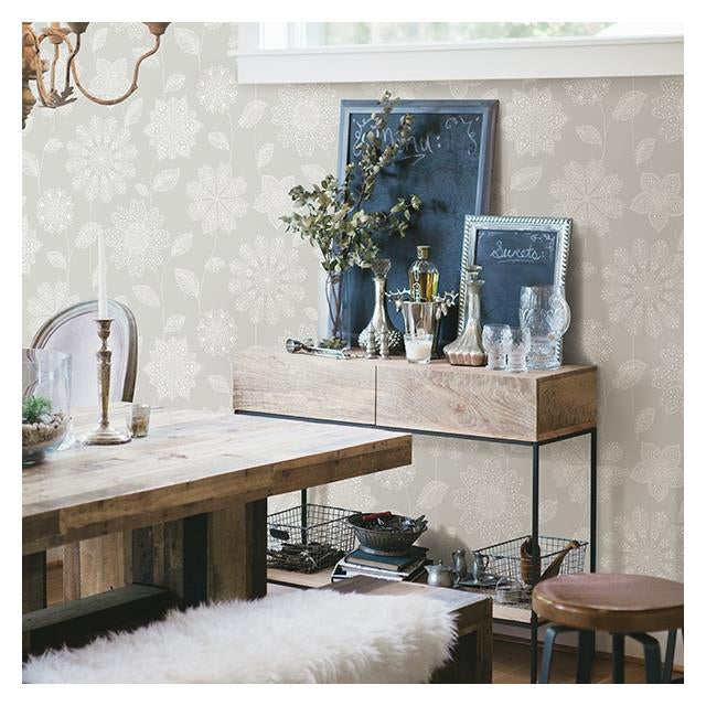 Order 2716-23851 Panache Taupe Floral A-Street Prints Wallpaper