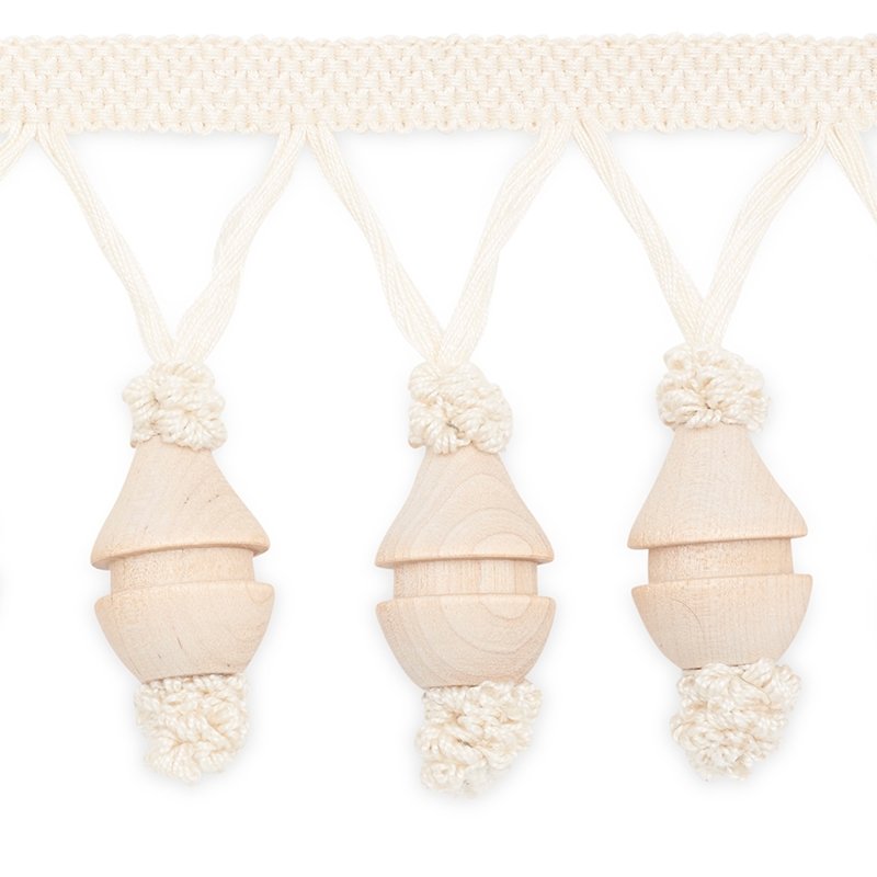 MF4003-1 | Roger Molded Fringe, Natural - Schumacher Fabric