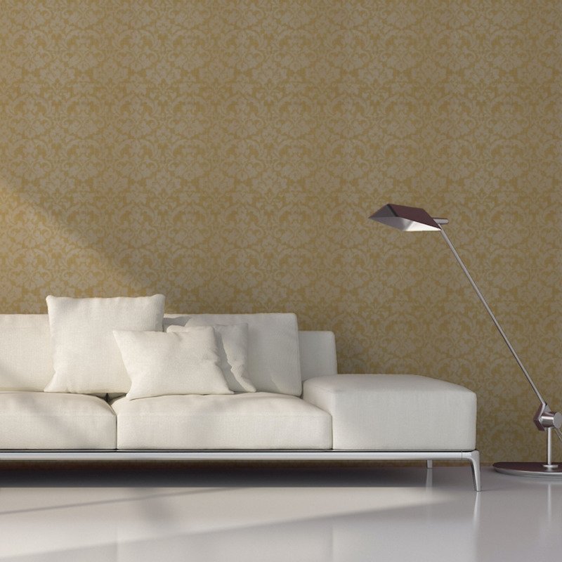 Save on 5003700 Bellezza Damask Alabaster Schumacher Wallpaper