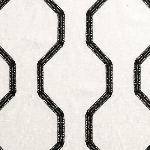 Buy F0884-01 Bw1012 Black/White by Clarke And Clarke Fabric