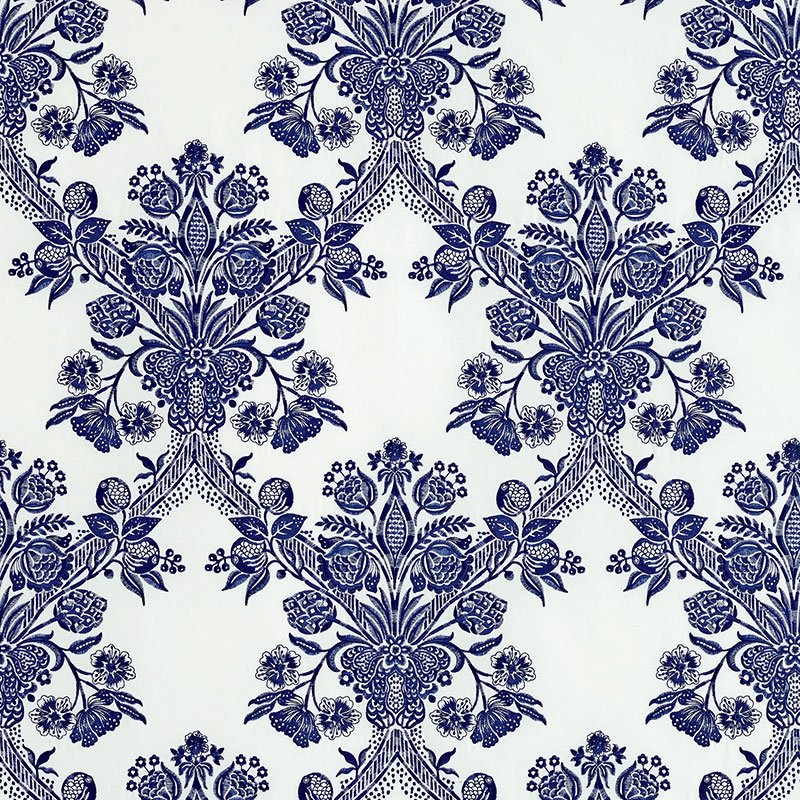 Purchase sample of 69710 Carolina, Ultramarine by Schumacher Fabric