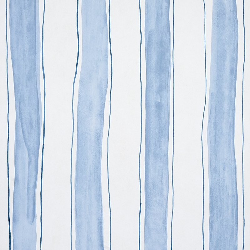 Select 5012170 Tracing Stripes Sky Schumacher Wallcovering Wallpaper