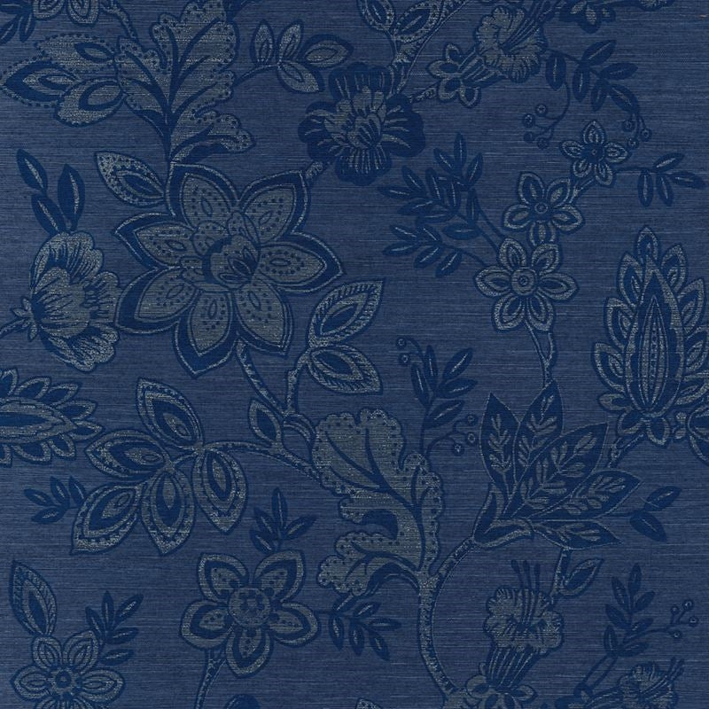 Purchase 7494 Bohemia Cobalt On Blue Manila Hemp Phillip Jeffries Wallpaper