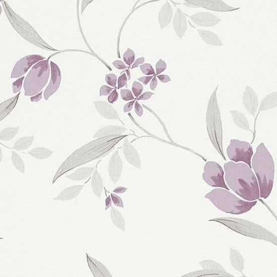 Shop 798845 Tendresse Purple Floral by Washington Wallpaper