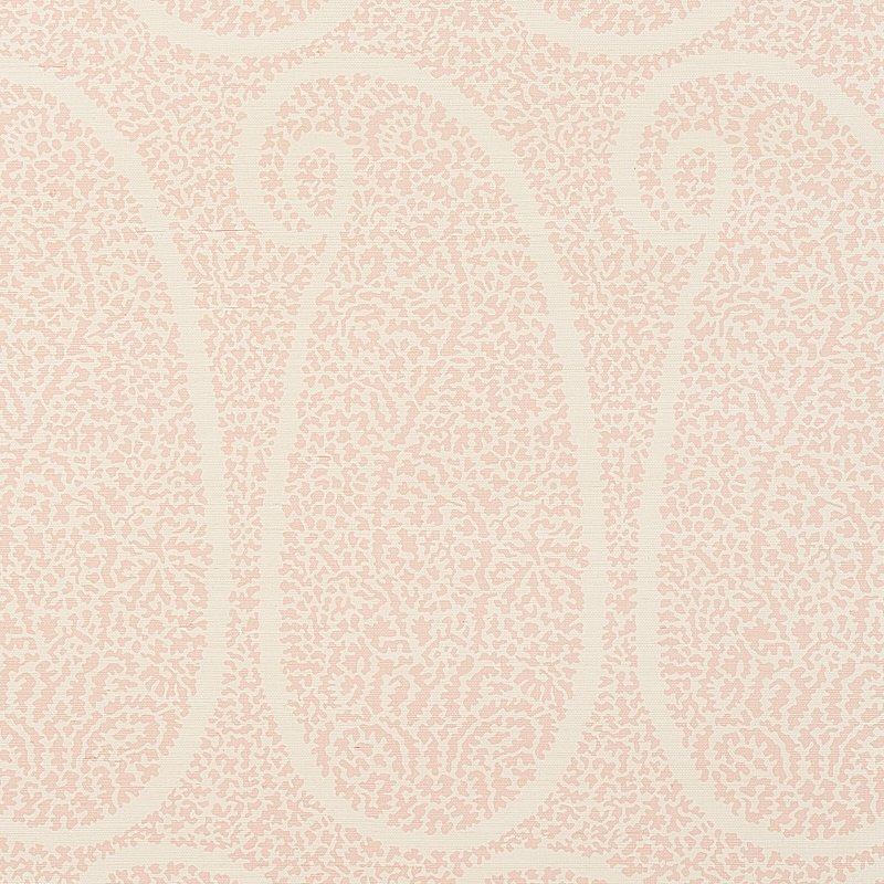 Save on 5013032 Ambala Paisley Sisal Blush Schumacher Wallcovering Wallpaper