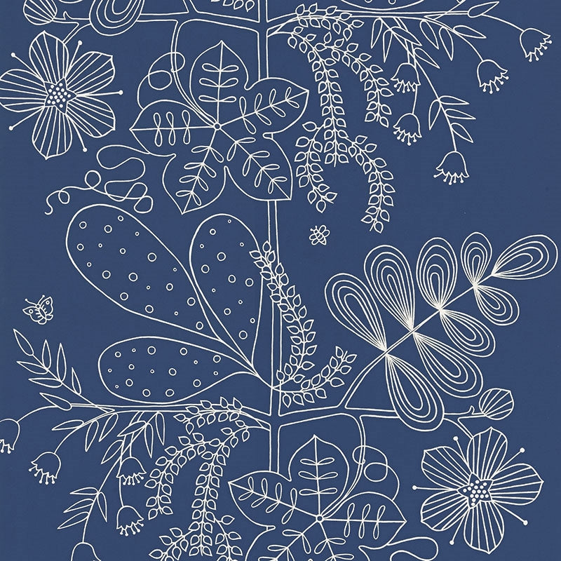 Looking for 5007493 Blommen Marine Schumacher Wallpaper