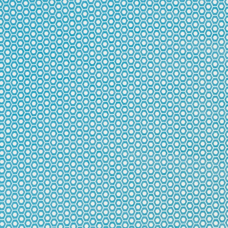 Purchase sample of 176563 Queen B Ii, Aqua by Schumacher Fabric