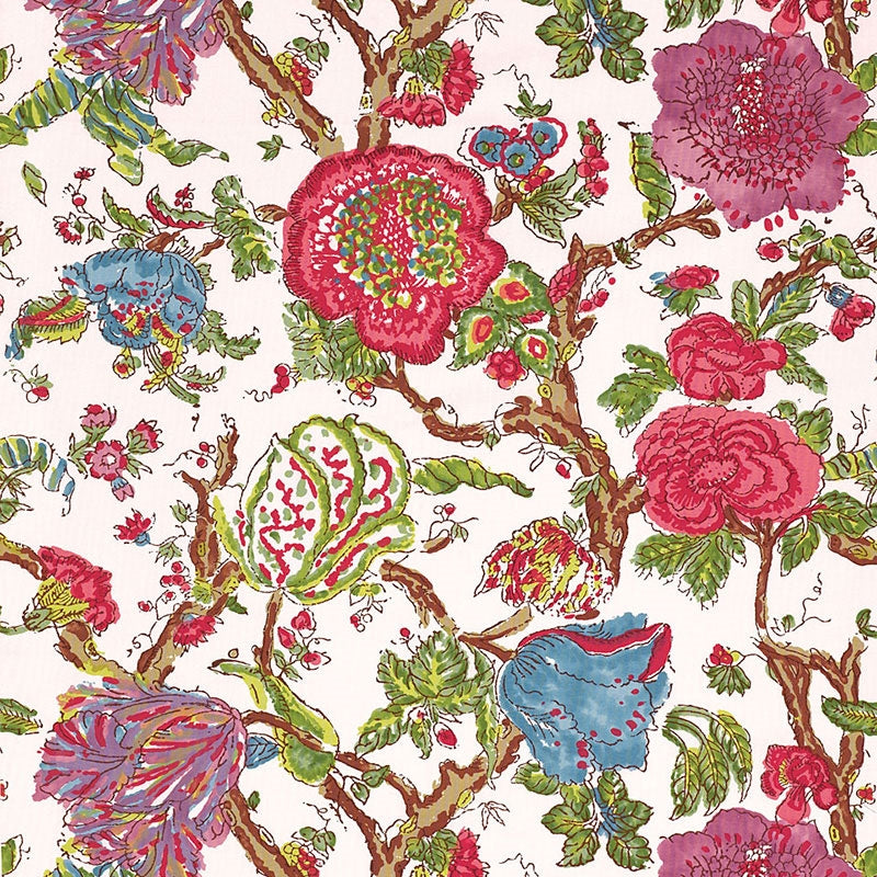 Purchase sample of 174120 Pondicherry, Azalea by Schumacher Fabric