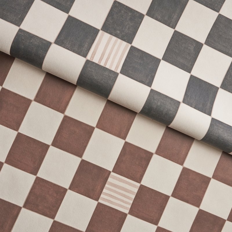 Save on 5014263 Gambit Panel Cocoa and Charcoal Schumacher Wallpaper