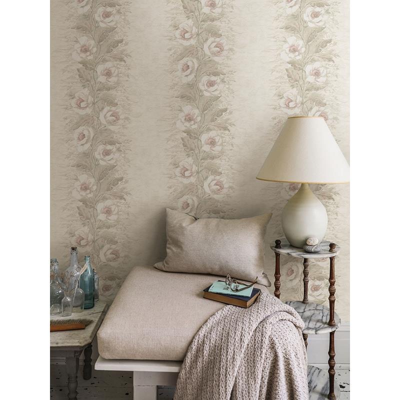 Looking for AST4068 Zio and Sons Dutch Garland Blush Gardenia Stripe Blush A-Street Prints Wallpaper