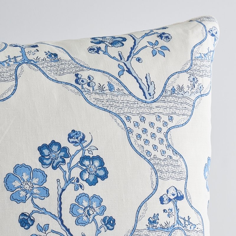 So7327206 Sierra 22" Pillow Indigo By Schumacher Furniture and Accessories 1,So7327206 Sierra 22" Pillow Indigo By Schumacher Furniture and Accessories 2