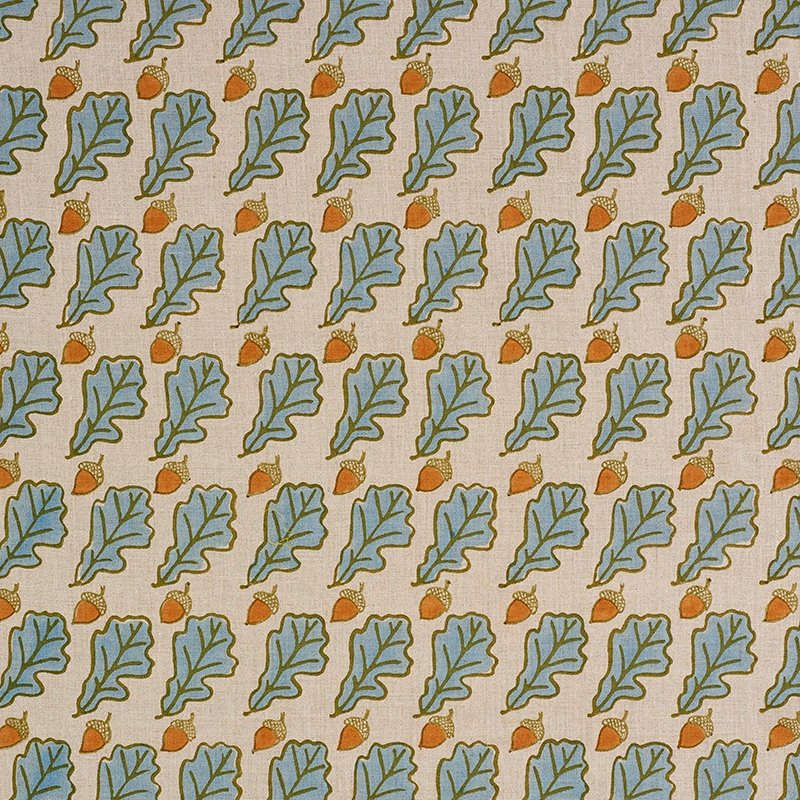 Purchase sample of 179311 Oak, Blue by Schumacher Fabric