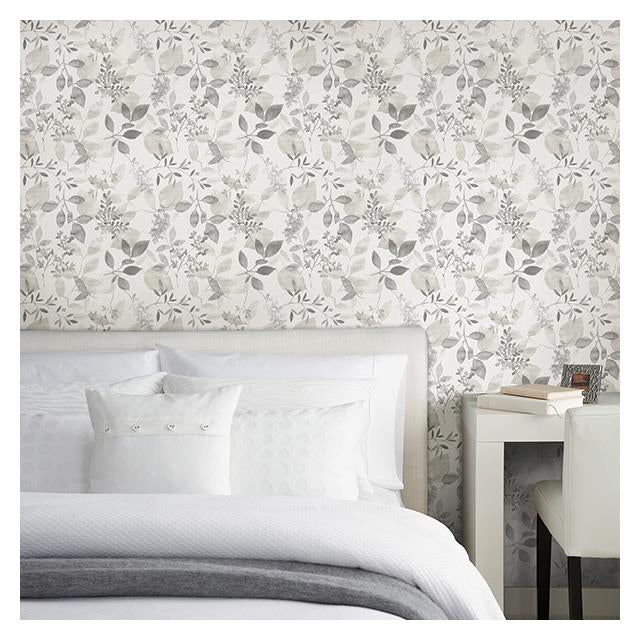 Buy 2716-23867 Gossamer Grey Botanical A-Street Prints Wallpaper