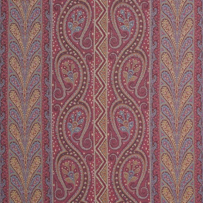 Purchase sample of 50775 Chatelaine Paisley, Magenta by Schumacher Fabric