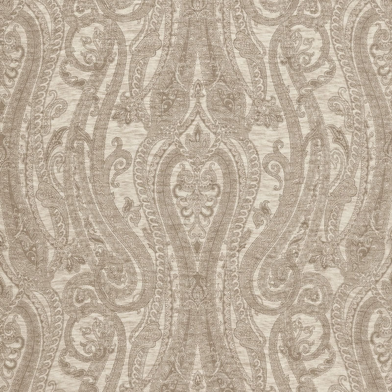 Purchase sample of 175400 Cachemire Linen Sheer, Greige by Schumacher Fabric