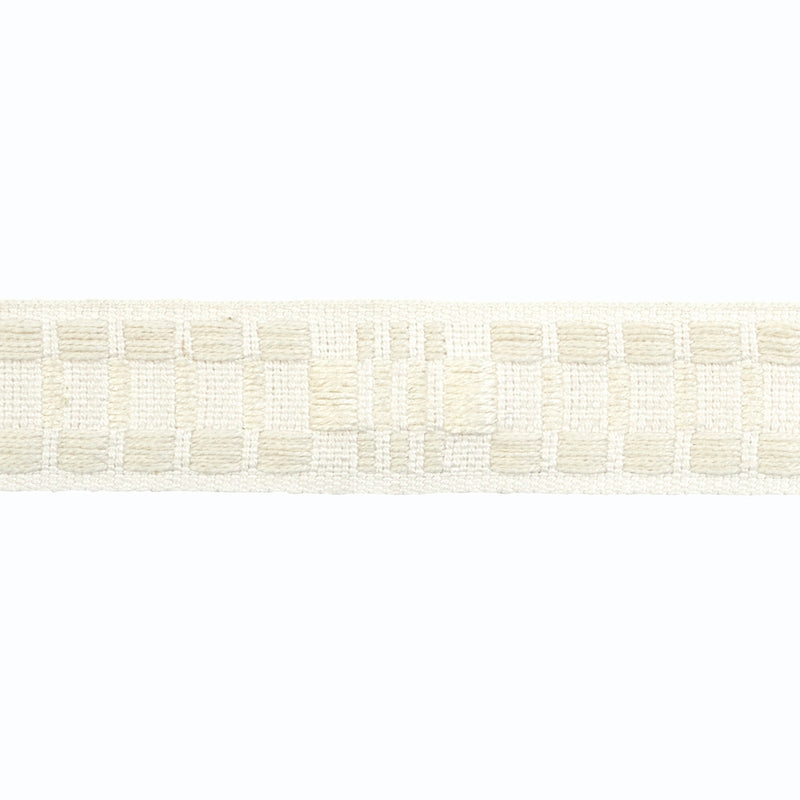 78993 | Carmo Tape Narrow, Ivory - Schumacher Fabric
