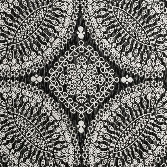 Save F0879-01 Bw1007 Black/White by Clarke And Clarke Fabric