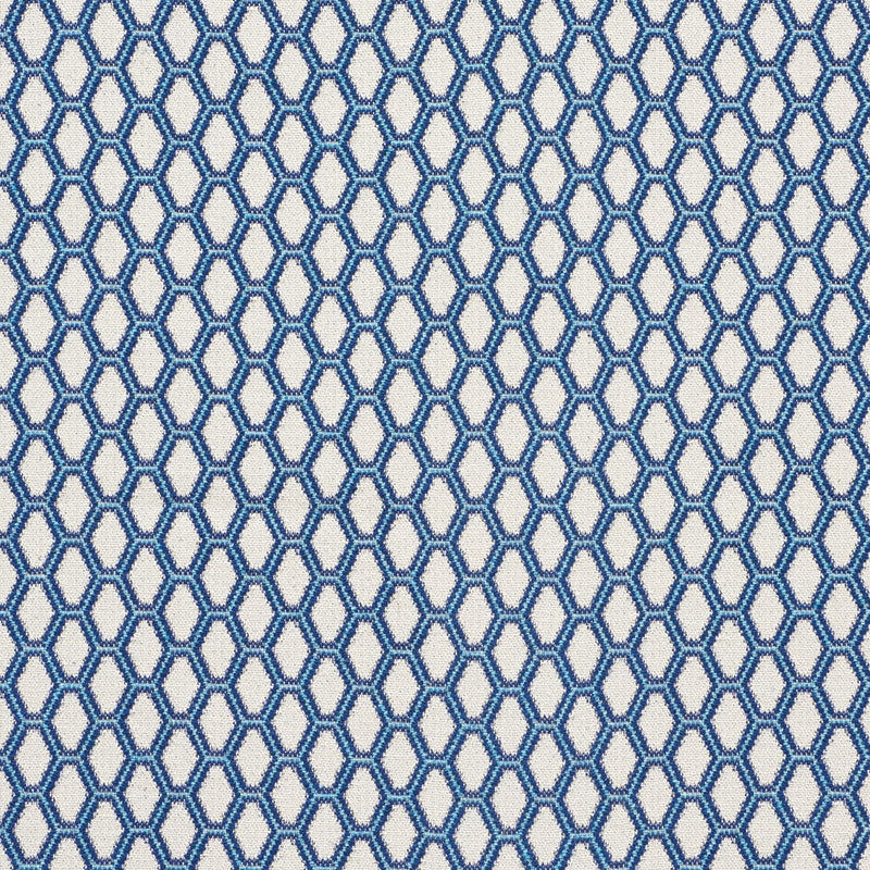 Purchase sample of 73420 Beehive, Blue by Schumacher Fabric