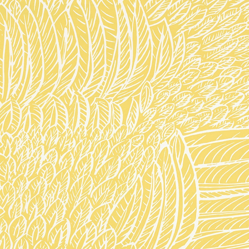 Order 5007562 Featherfest Citron Schumacher Wallpaper