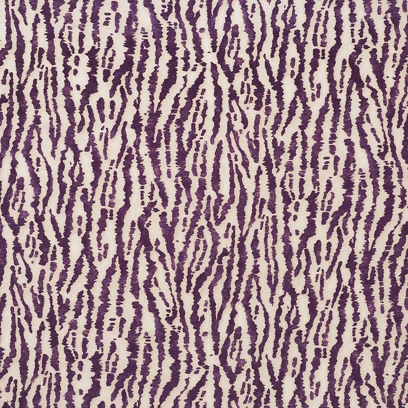 Purchase sample of 176374 Animaux, Eggplant by Schumacher Fabric