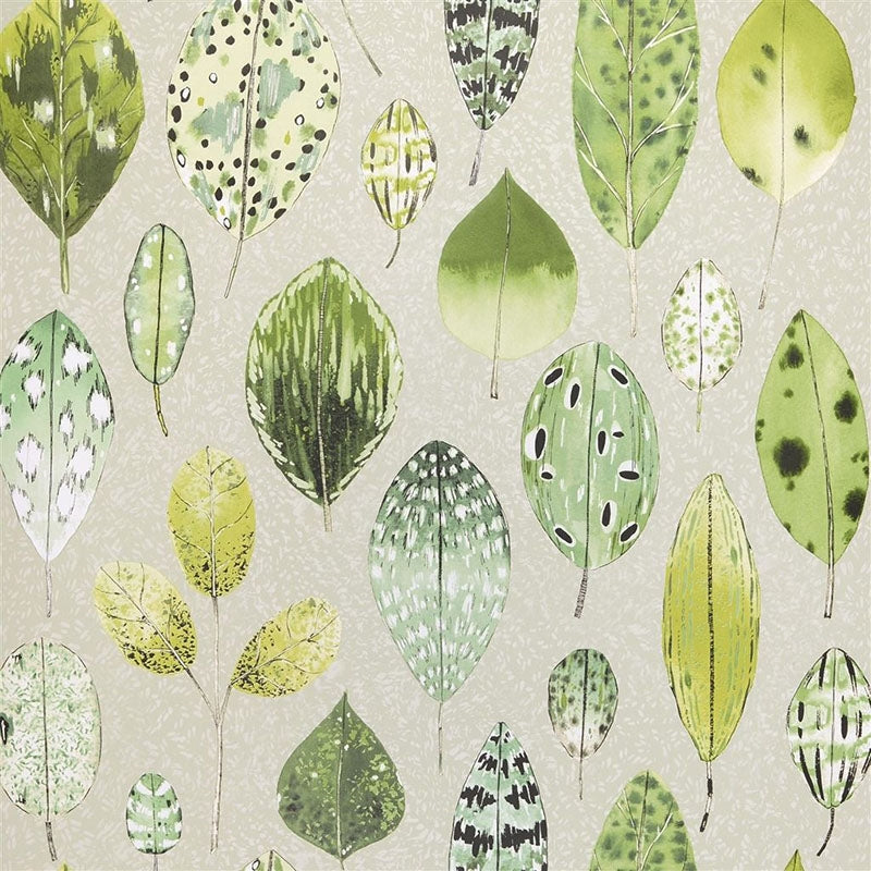 Sample PDG1060-05 Tulsi Eau De Nil by Designer Guild Wallpaper