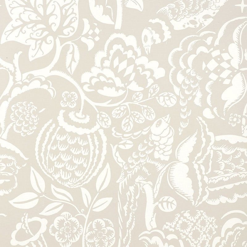 Acquire 5003712 Uccello Stone Schumacher Wallpaper