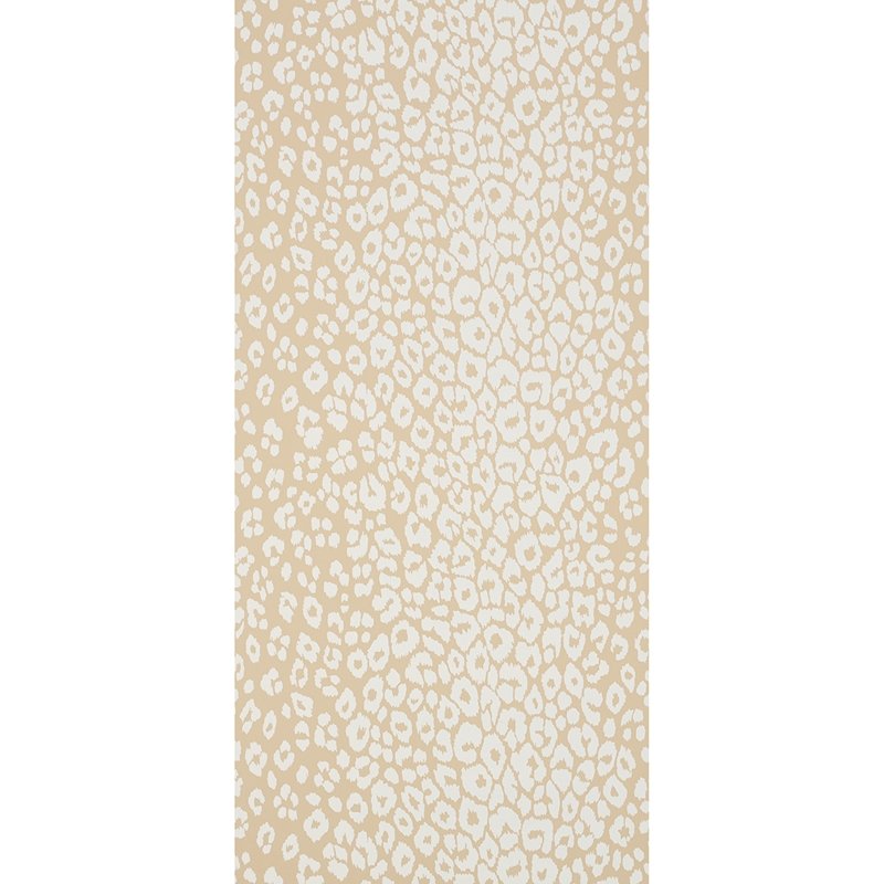 Select 5007020 Iconic Leopard Ivory On Neutral Schumacher Wallcovering Wallpaper