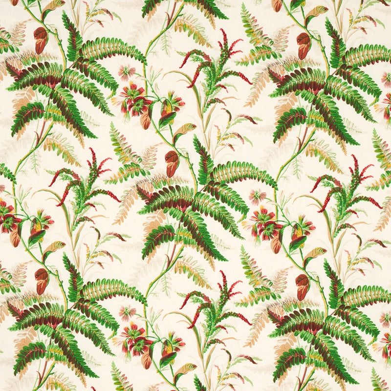 Purchase sample of 180101 Myers Fern Linen, Document by Schumacher Fabric