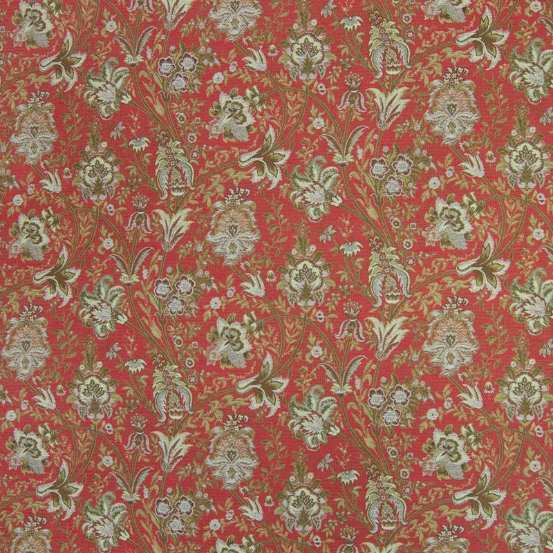B4117 Dahlia | Floral, Jacquard - Greenhouse Fabric