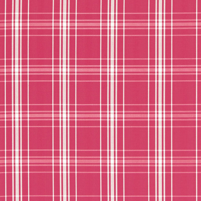 Purchase sample of 68092 Belize Plaid, Azalea by Schumacher Fabric