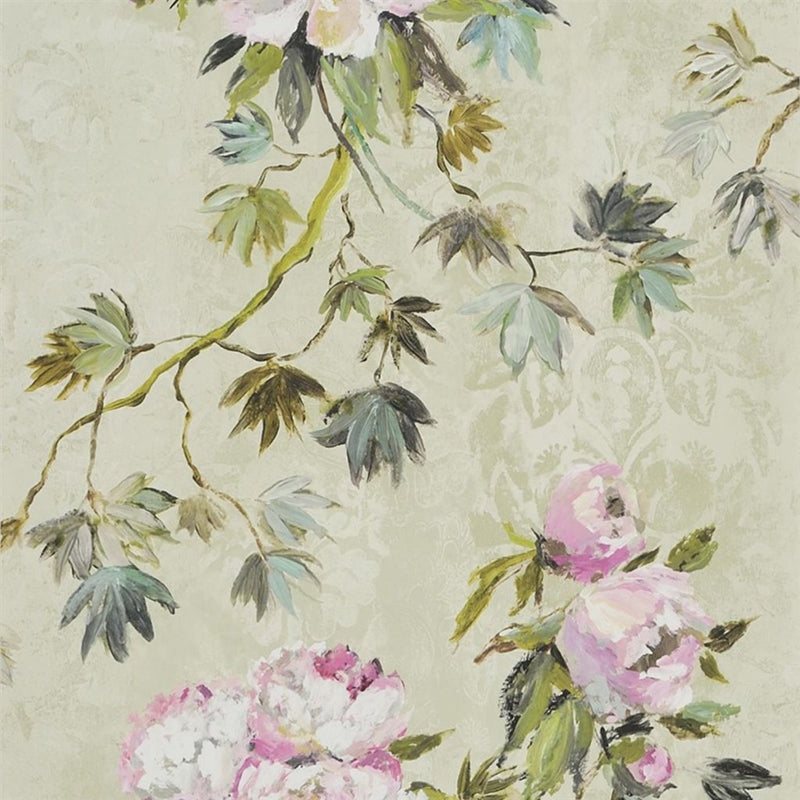 Sample PDG673-01 Floreale, Natural by Designer Guild Wallpaper