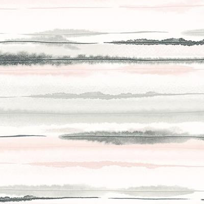 Select LN20601 Luxe Haven Horizon Stripe Pink Sunset by Lillian August Wallpaper