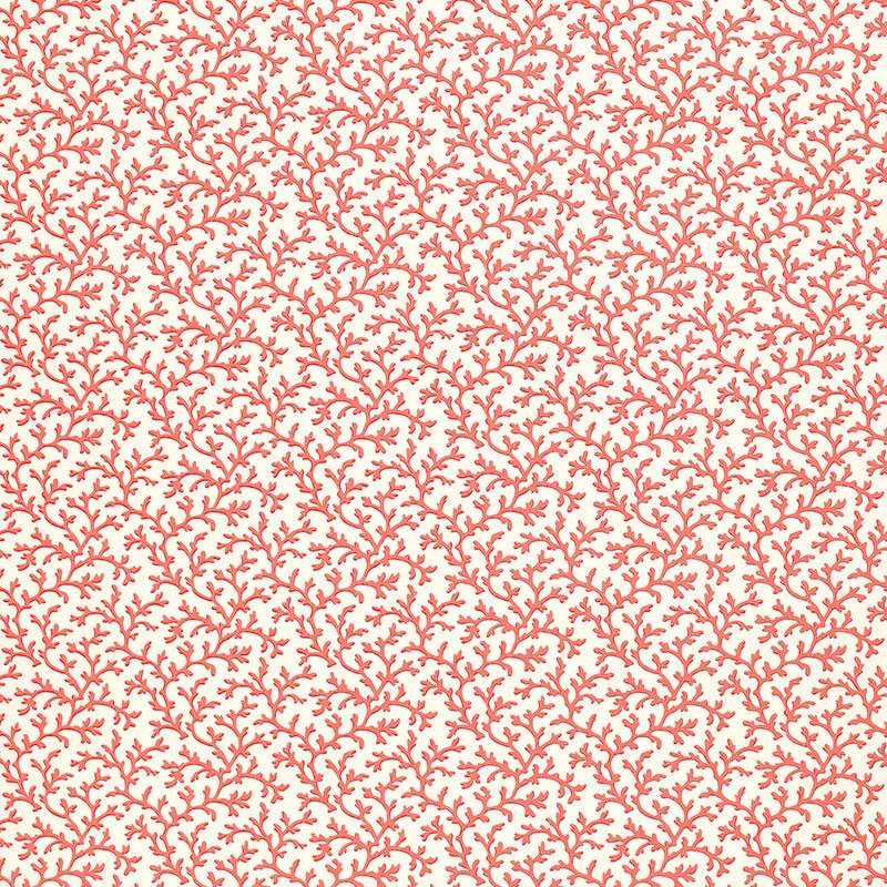 Shop 5004415 Coral Vine Garnet Schumacher Wallpaper