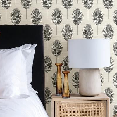 Find 2988-70210 Inlay Bali Black Fern Black A-Street Prints Wallpaper