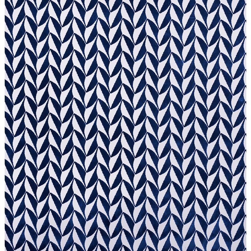 Purchase sample of 71231 Spades, Blue by Schumacher Fabric
