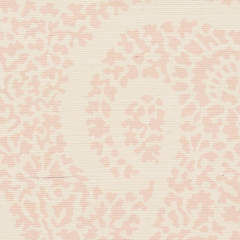 Shop 5013032 Ambala Paisley Sisal Blush Schumacher Wallcovering Wallpaper