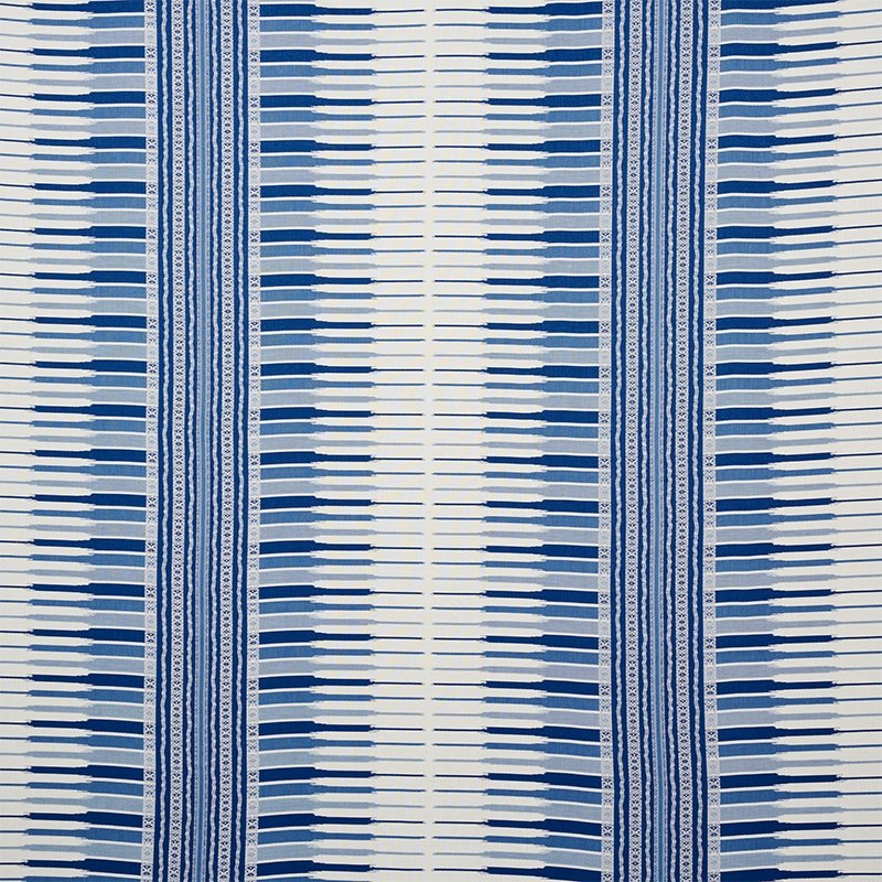 Purchase sample of 77610 Atchison, Blue by Schumacher Fabric