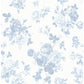 Acquire AST4102 LoveShackFancy Everblooming Rosettes Dreamy Sky Cabbage Rose Bouquets Sky A-Street Prints Wallpaper