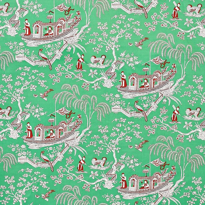 Purchase sample of 179610 Matsudana, Jade by Schumacher Fabric
