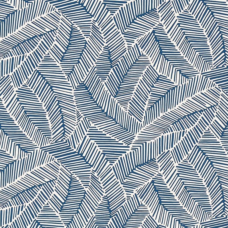 5011741  Burnell Butterfly, Blue - Schumacher Wallcovering