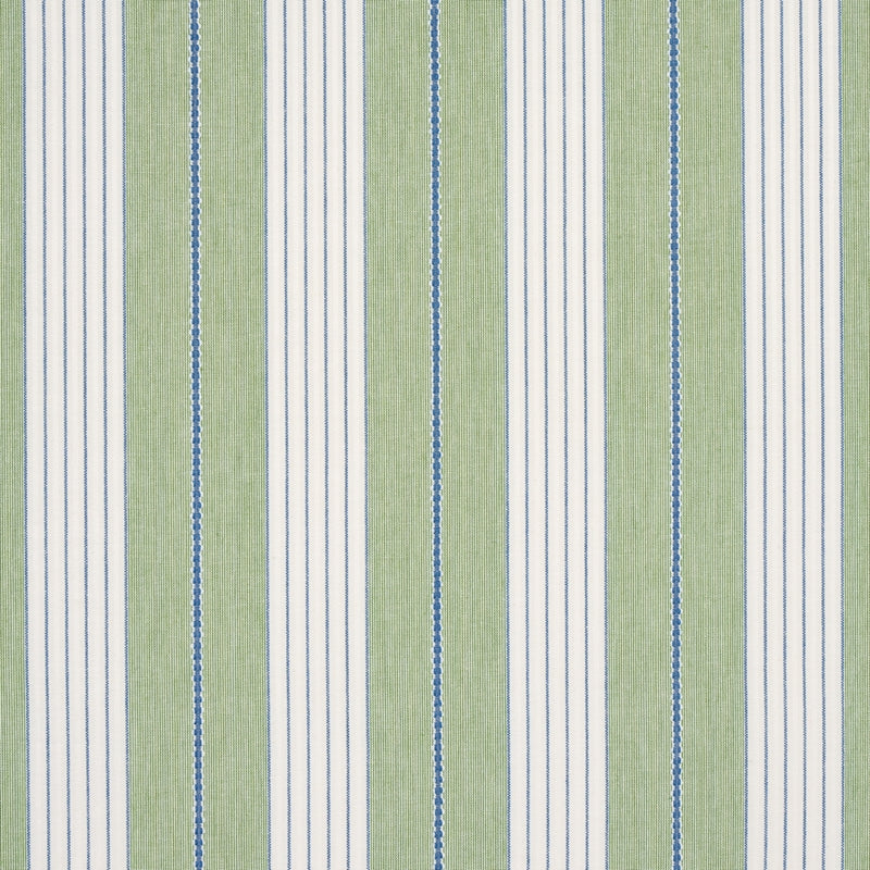 Purchase sample of 71376 Audrey Stripe, Green by Schumacher Fabric