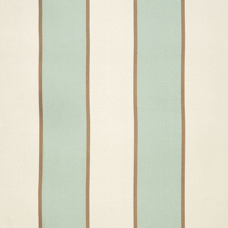 Purchase sample of 64783 Montebello Stripe, Aqua by Schumacher Fabric