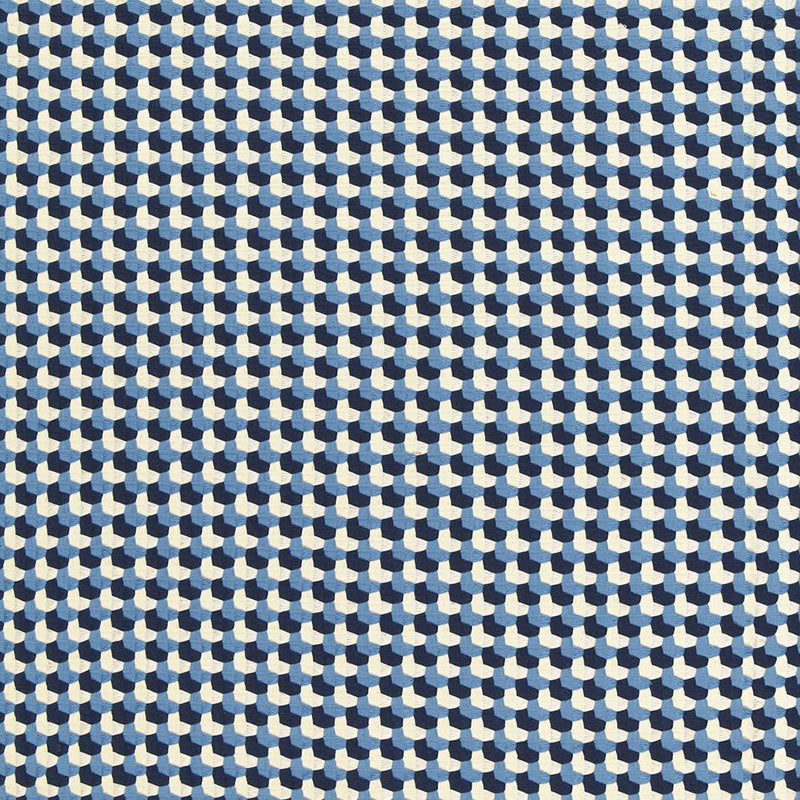 Purchase sample of 67101 Crosstown Weave, Navy by Schumacher Fabric