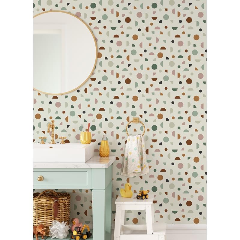 4060-139277 Fable Marilee Multicolor Circles Wallpaper by Chesapeake,4060-139277 Fable Marilee Multicolor Circles Wallpaper by Chesapeake2