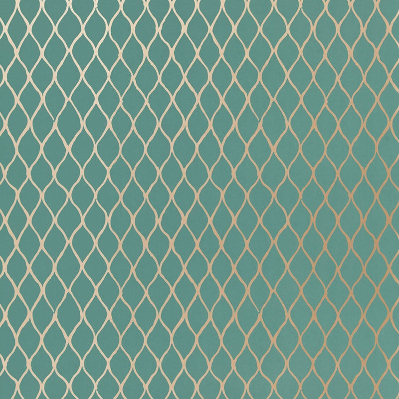 Purchase 5005911 Valencia Turquoise Schumacher Wallpaper